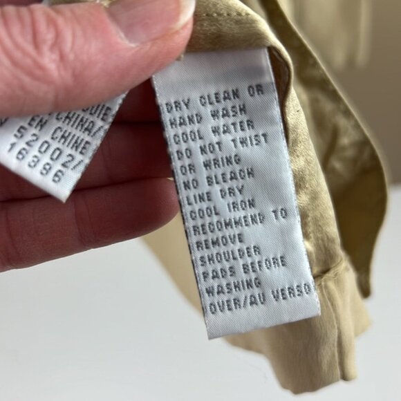 Lightweight 100% Silk Beige Blazer Jacket - Picture 8 of 11